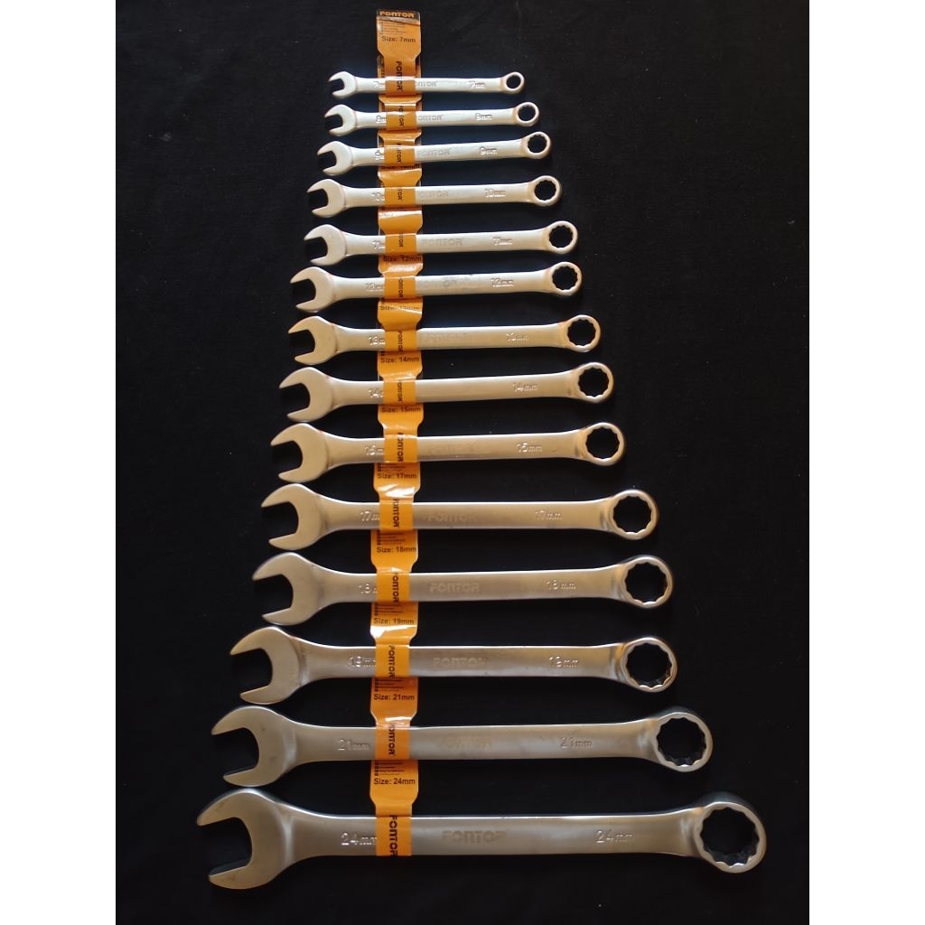 FONTOR ประแจแหวนข้างปากตายเบอร์7-24mm ของแท้ราคาประหยัดส่งไวส่งทุกวัน!!