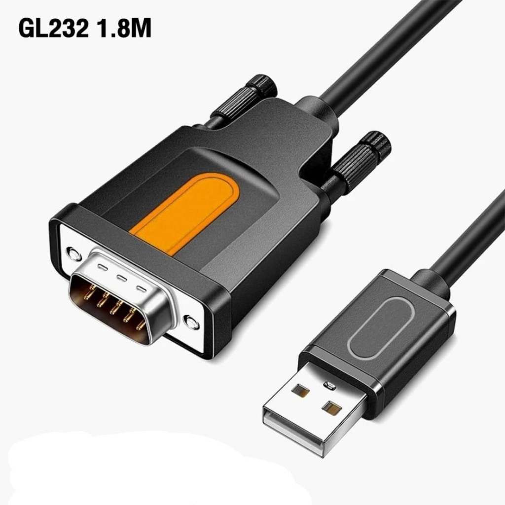 สาย CABLE USB2.0 TO RS232 SERILA อย่างดี สายสัญญาน RS232  GLINK รุ่น GL-232   1.8M
