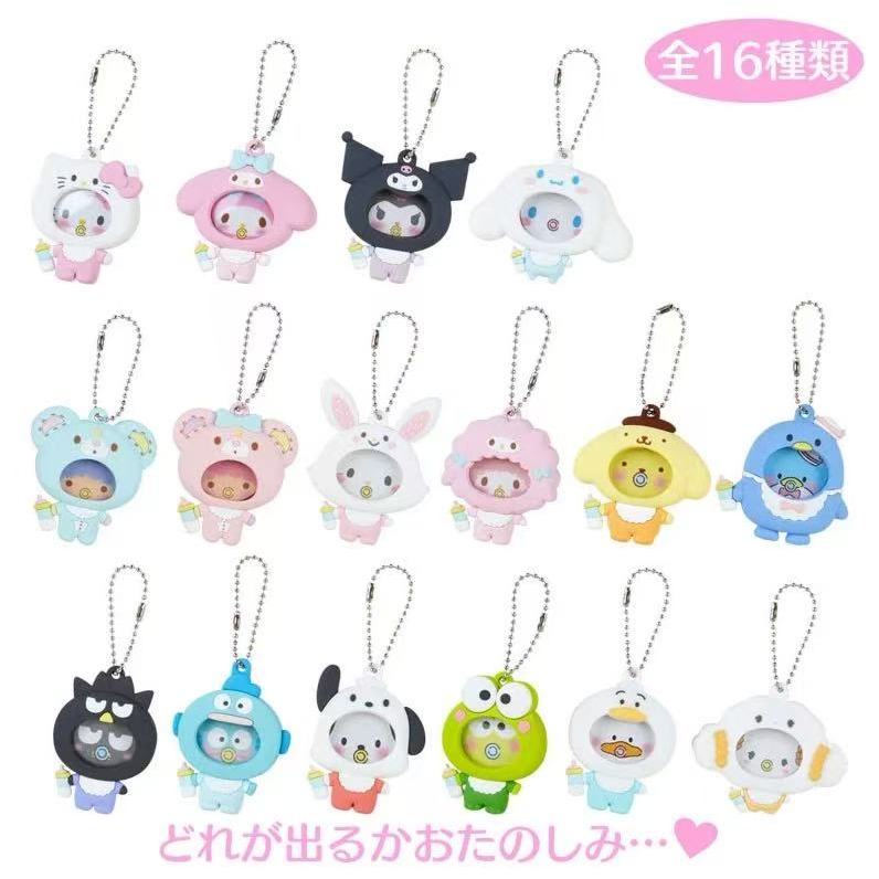 พวงกุญแจ เข็มกลัด พวงกุญแจเข็มกลัด Sanrio Baby สามารถใส่รูปได้  รูปถ่ายไอดอล ของขวัญ แท้100% จาก🇯🇵