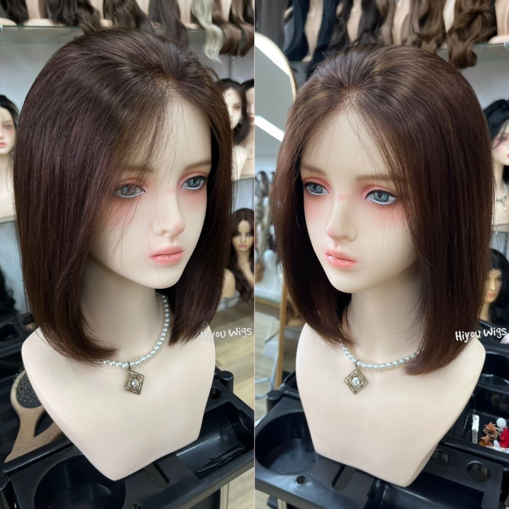 วิกทอมือผมแท้ บ๊อบปะบ่า12นิ้ว - รูปที่ 2