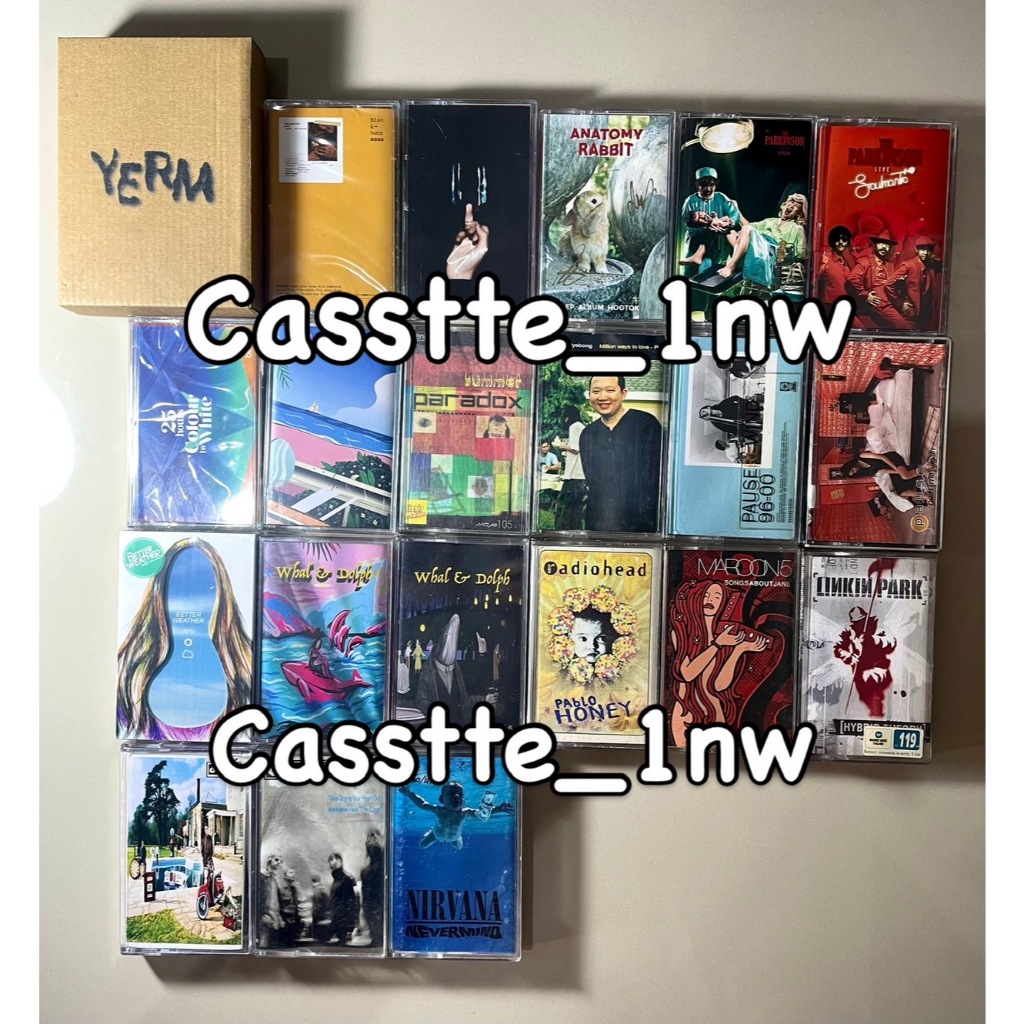 เทปเพลงไทย สากล เทปคาสเซ็ท cassette tape: 25 Hours, Whal & Dolph, anatomy rabbit, Blackbeans, loserp