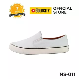 รองเท้าสลิปออน แบบสวม พื้นยางพารา ขอบหนัง ส่งตรงจากโรงงานแท้100% GOLDCITY