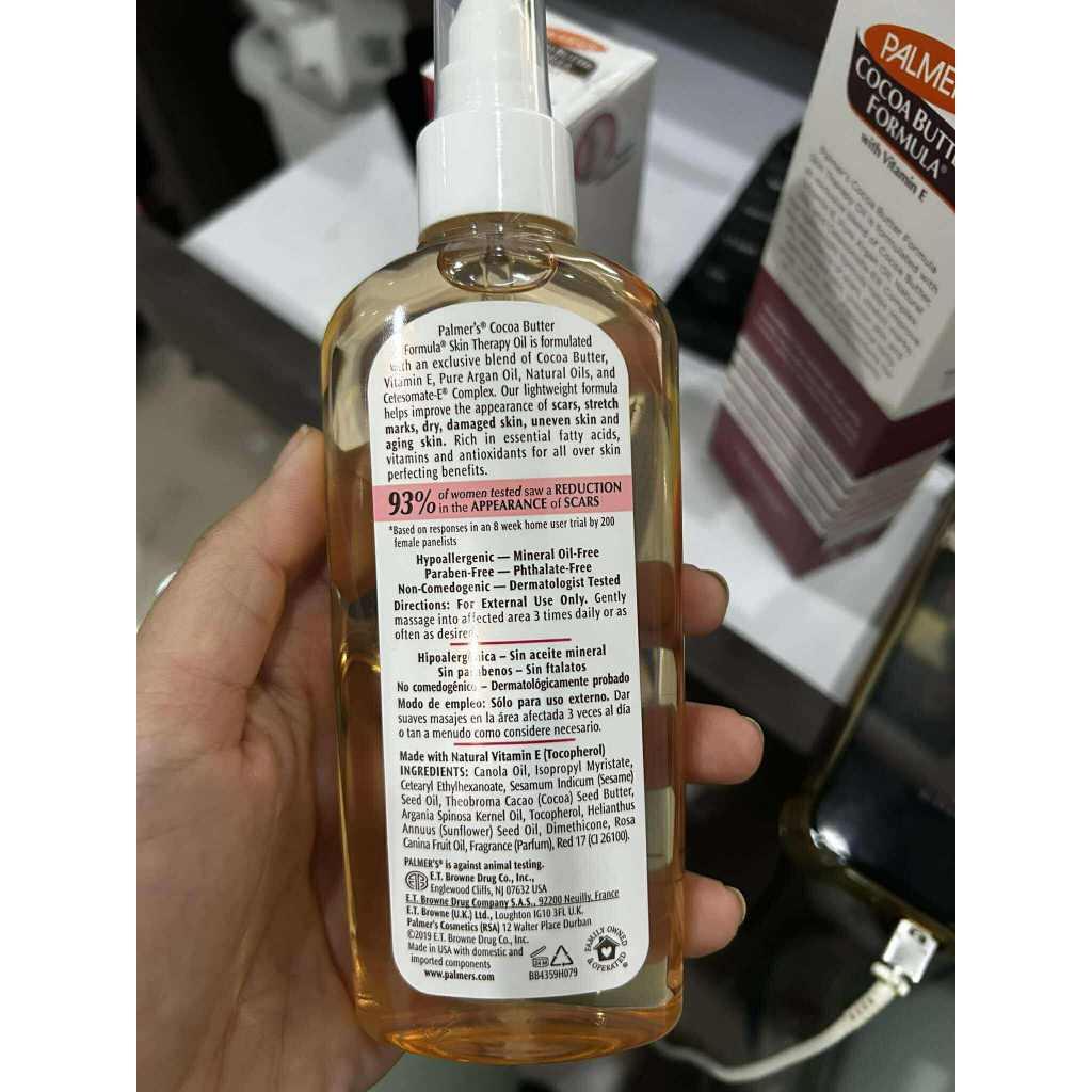 Palmer’s Skin Therapy Oil 60/150 ml. ลดความแห้งกร้าน ป้องกันและลดรอยแตกลาย จางลงภายใน 2 เดือน ปาล์มเมอร์ ออยล์ทาผิว ราคา ถูกที่สุด ดีลบีเคเค แกลเลอรีภาพที่ 4