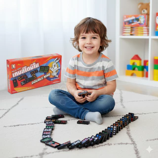 🎲METOYS โดมิโน่ กล่องใหญ่ 55ชิ้น Domino โดมิโน เกมโดมิโน่ ราคาส่ง