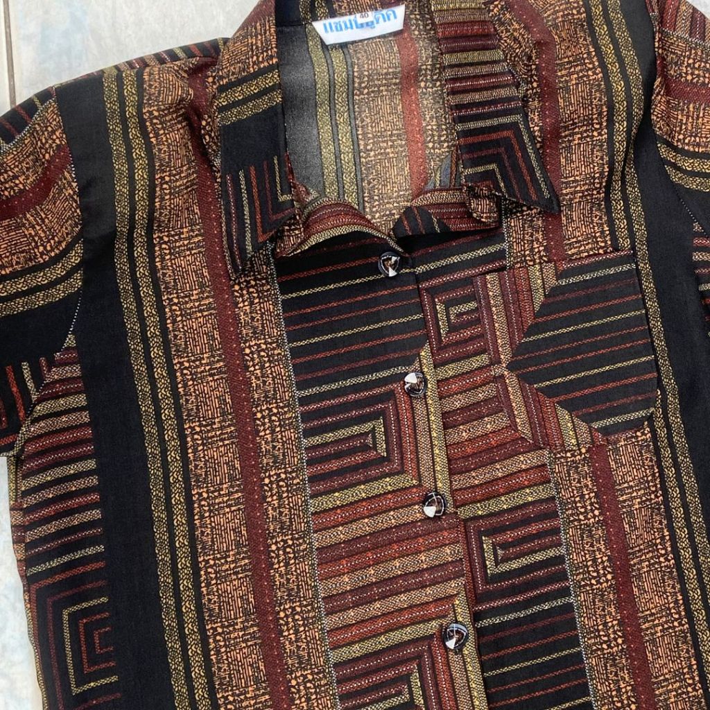 001 - 006.1 เสื้อแม่บ้าน เสื้อคนแก่ 40 42 44 46 48 50 52 ผ้าใส่สบาย100% ไม่หด รีดไม่อยาก เบาสบาย