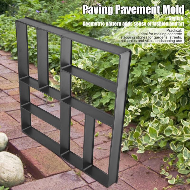 【แบบพิมพ์เทปูน】Concrete Mould, Pavement Concrete Mould, 40 x 40 x 4 cm Cement Mould for Garden DIY P