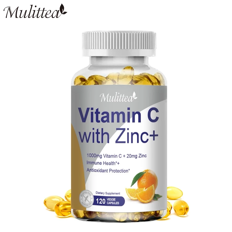 MULITTEA Vitamin C with Zinc Capsules บำรุงสุขภาพผม ผิว และเล็บ（วิตามินซีผสมซิงค์） thumbnail 9