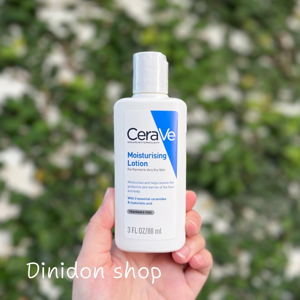 ((dinidon shop)) CeraVe Moisturizing Lotion เซราวี มอยซ์เจอร์ไรซิ่ง โลชั่น 88 มล.