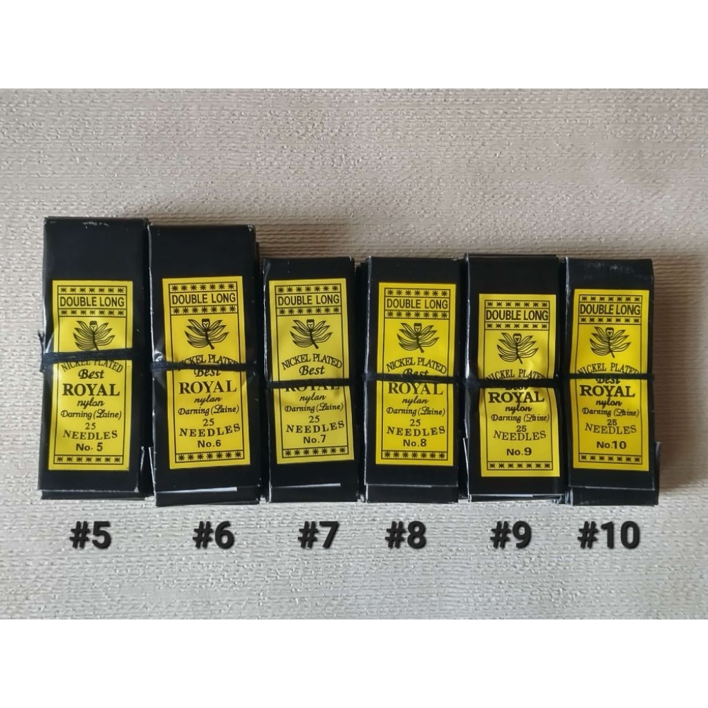 [ยกมัด10ห่อ]เข็มสอย เข็มเนาเบอร์(5,6,7,8,9,10) เข็มเย็บผ้า ได้250เล่ม