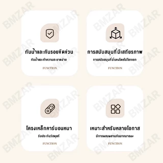 BMZAR โต๊ะกลม โต๊ะมินอมอล 80cm ติดตั้งง่ายใช้ในร้านกาแฟและร้านกินข้าว มั่นคงและไม่โยกเยกแบกภาระ400KG