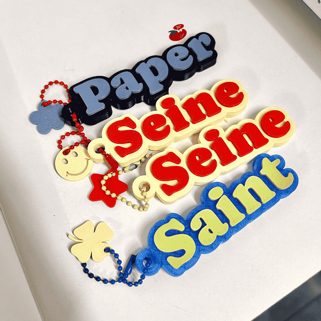 Tobicorner พวงกุญแจชื่อ 3D Custom สั่งทำตามใจ เลือกสีได้ ป้ายชื่อ ป้ายข้อความ รูปที่ 4