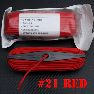 SOLID COLOR เชือกพาราคอร์ด PARACORD 550 สีล้วน ยาว 100 ฟุต
