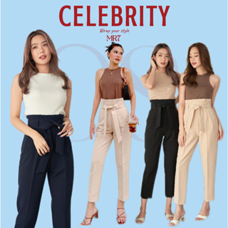 CelebrityStyle MR7-PANTS Gossip กางเกงเอวสูงมีเชือกผูกเอว ซิ…
