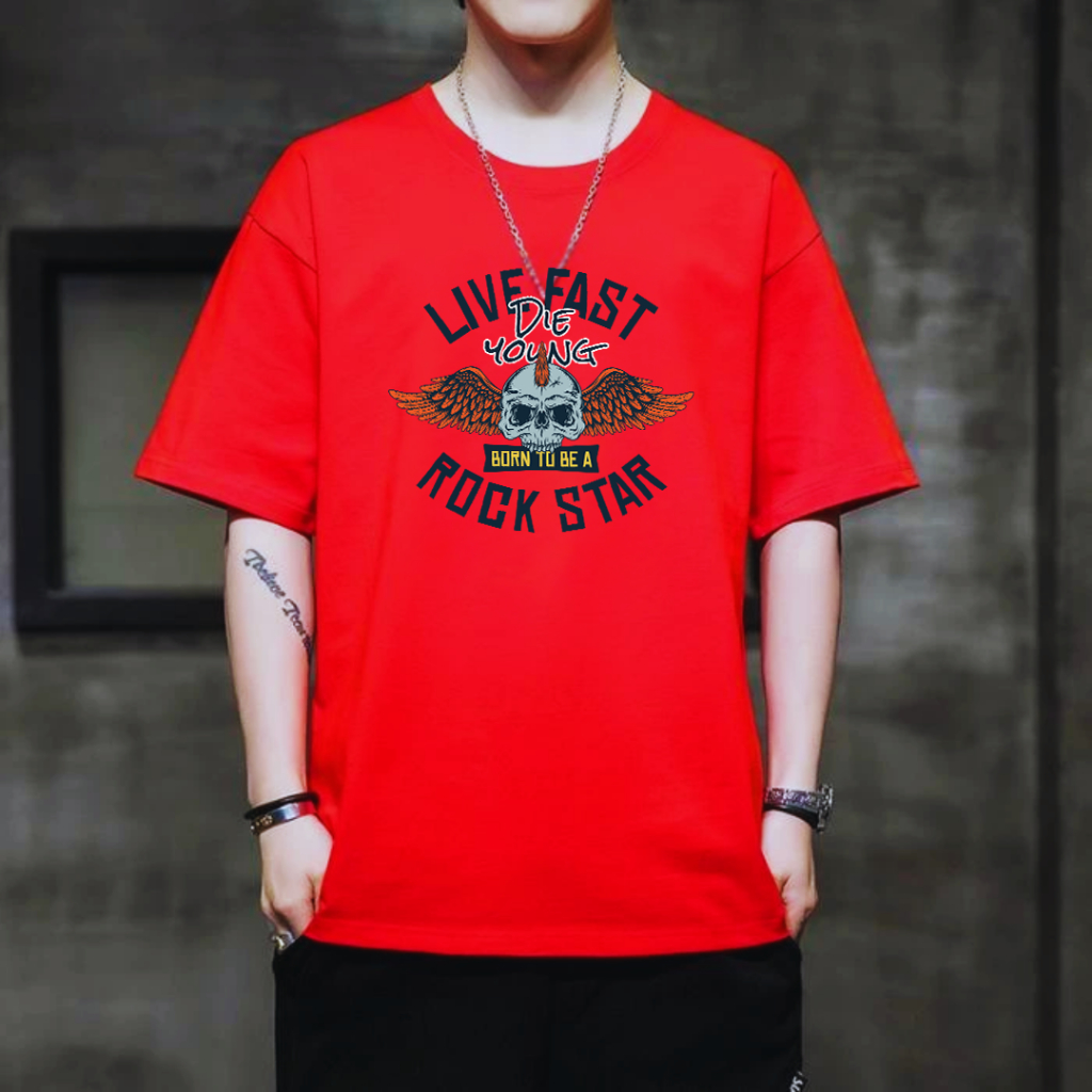 AP Store  เสื้อยืดพิมพ์ลายคมชัดยอดฮิต สกรีนทนทาน เนื้อผ้าสบาย ผ้านุ่ม ทรงสวย คอกลม แขนสั้น B0007