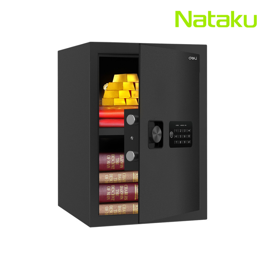 Nataku เซฟนิรภัย ตู้เซฟ Safe Box   กันไฟ ระบบล็อคสองชั้น ตั้งรหัสผ่านได้