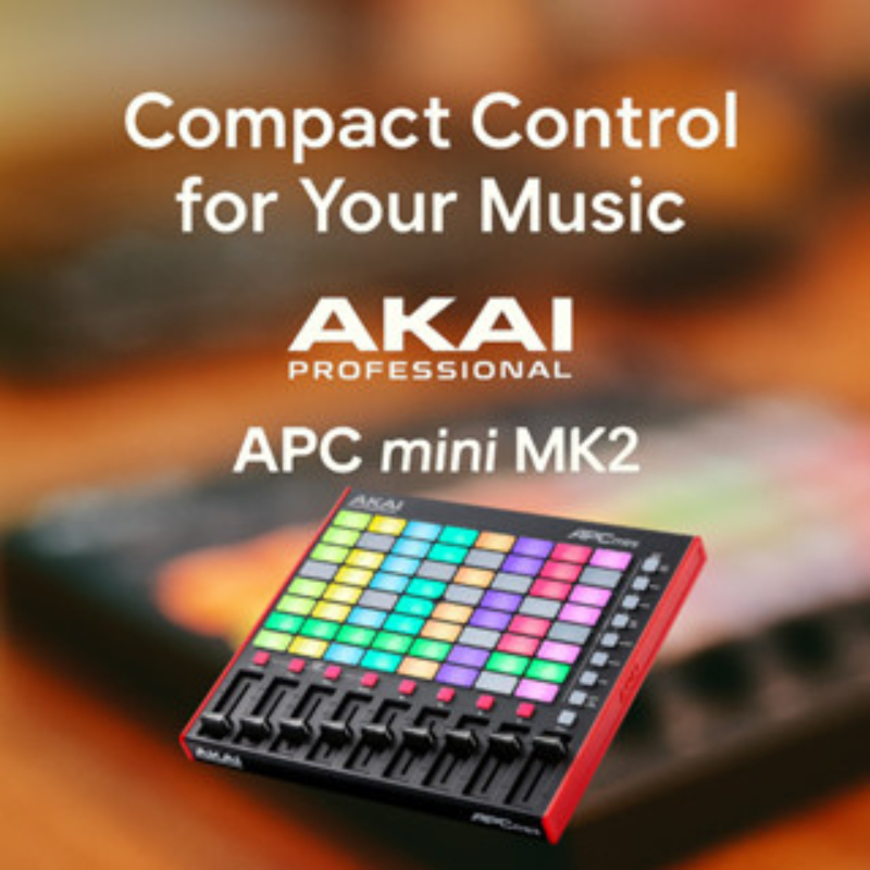 MIDI คอนโทรลเลอร์ Akai APC Mini MK2 USB 64 Pad RGB เล็กกะทัดรัด ใช้กับ Ableton Live