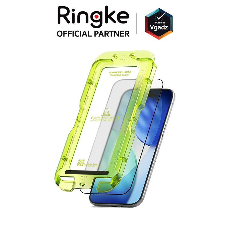 Ringke ฟิล์มกระจกสำหรับ iPhone 17 / Air / 17 Pro / 17 Pro max รุ่น Easy Slide Temper Glass