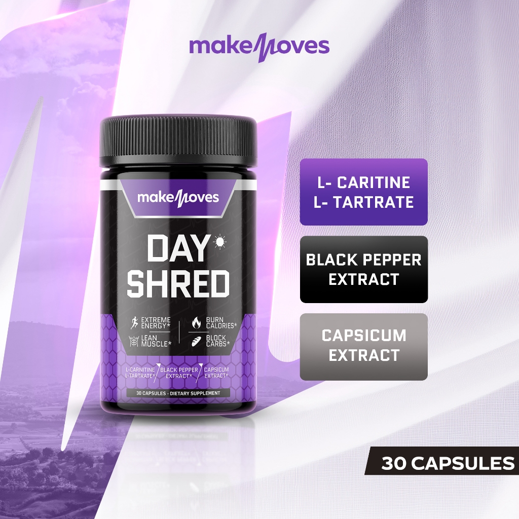 MakeMoves Day Shred (30 แคปซูล) - ตัวช่วยเผาผลาญระหว่างวัน