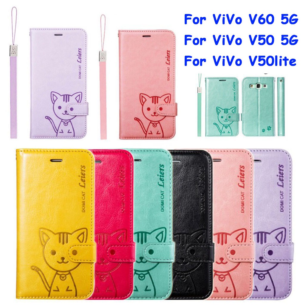 เคส ฝาพับ Domicat สำหรับ VIVO V60 Y04/Y04S V50 V50lite V40 V40Pro V40lite Y200 Y18 Y39 Y03/Y03T Y27 Y28S/Y28 Y27S/Y27