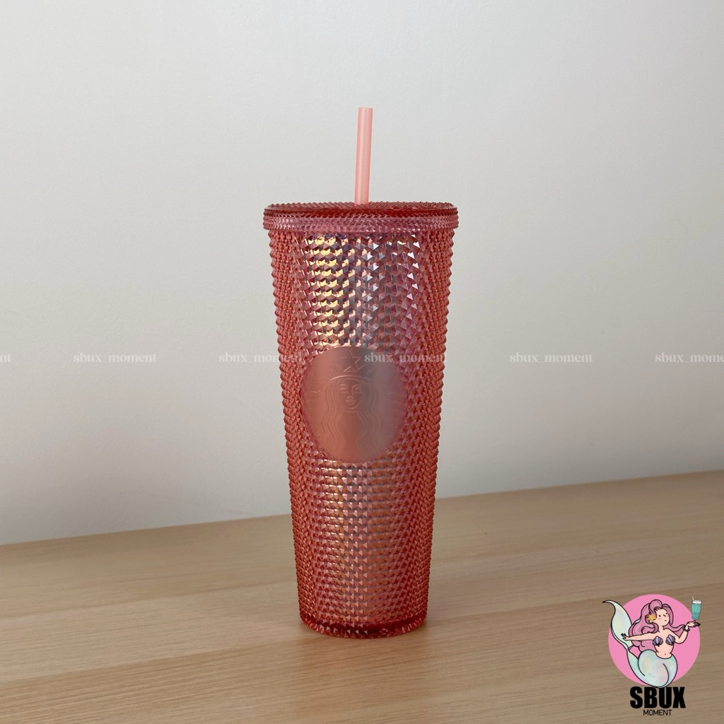 [Starbucks] แก้วหนาม Flamingo Bling Studded Cold Cup 24oz (Limited Edition)
