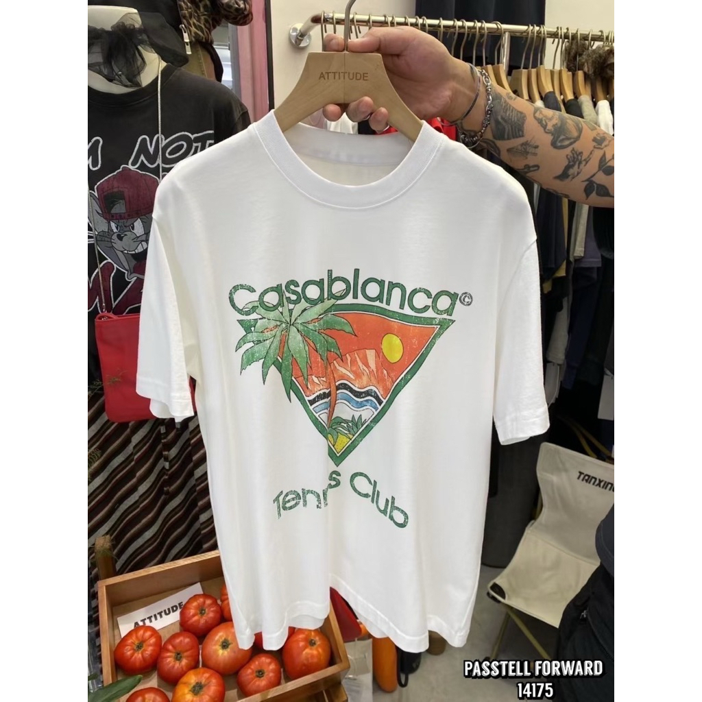 🇰🇷New🇰🇷  Korea casa white Tshirt  เสื้อยืดลายcasaสีขาว ผ้าเกรดพรีเมียมเลยค้่า แนะนำเลย