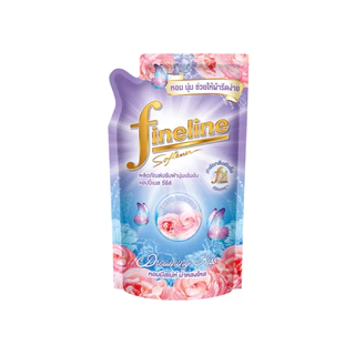 Fineline ไฟน์ไลน์ปรับผ้านุ่ม แฮบปี้เนส กลิ่นดรีมมิ่ง คิส ถุงเติม 450 มล.x1, สีฟ้า
