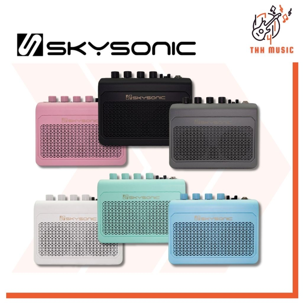 แอมป์กีตาร์ไฟฟ้า Skysonic รุ่น EG10PROแบบพกพา ชาร์จ USB Type-C