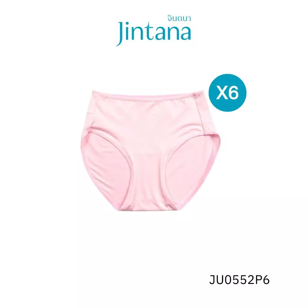 (สินค้าขายดี)(แพ็ก6ชิ้น)Jintana กางเกงชั้นใน จินตนา รุ่น Basic รหัส JU0552P6 (ทรงเต็มตัว) เนื้อผ้านิ่มพิเศษ ใส่สบาย