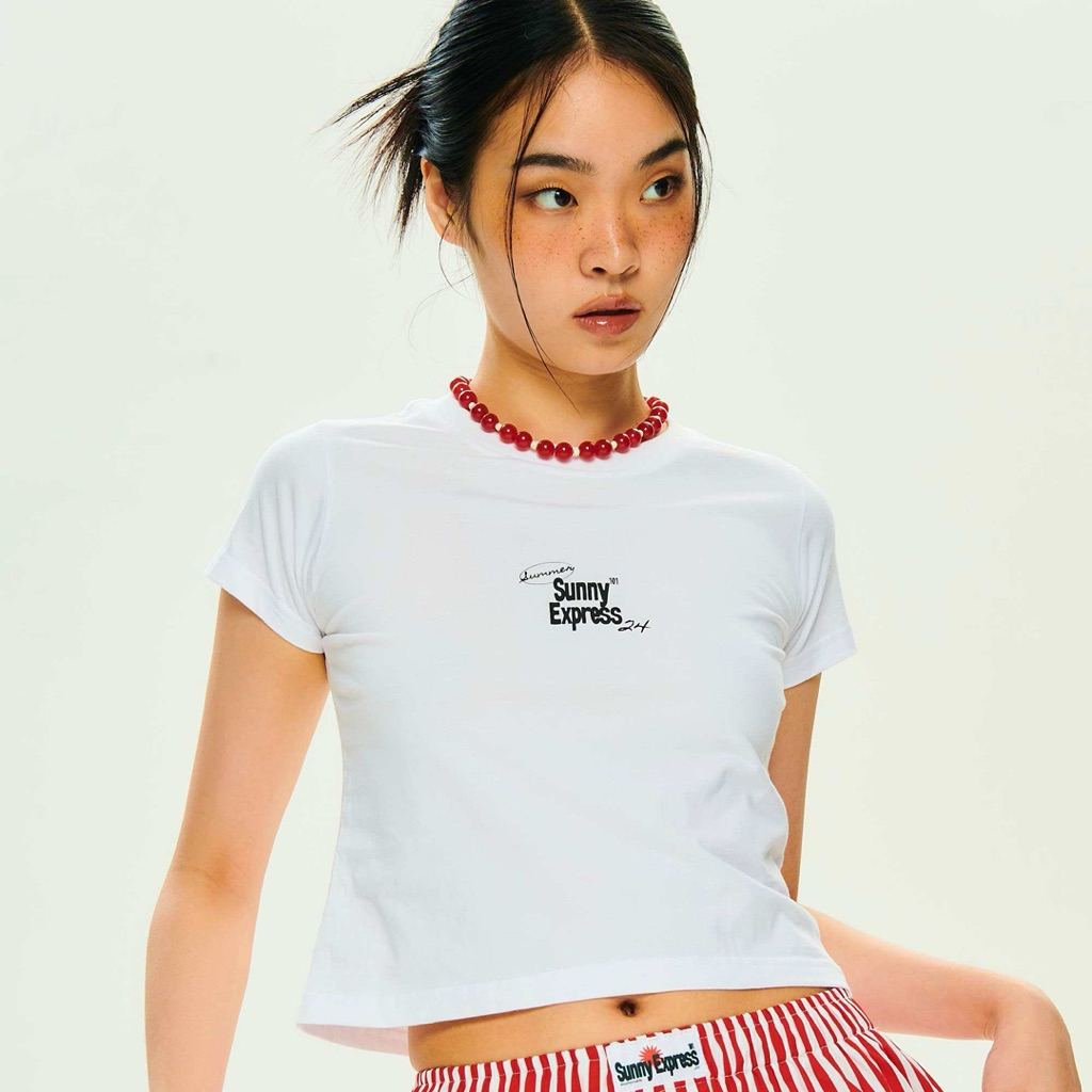 used crop baby tee sunny express