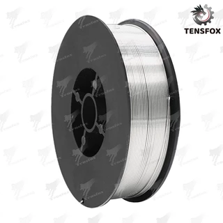 Tensfox ลวดเชื่อมฟลักซ์คอร์ ไม่ใช้แก๊ส 0.8 mm / 1.0 mm ม้วน 1 กก. สำหรับเครื่องเชื่อม MIG ซีโอทู CO2