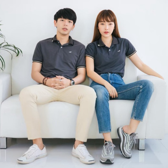 เสื้อโปโล BULLTUS BRAND สีเทา Mini Collection