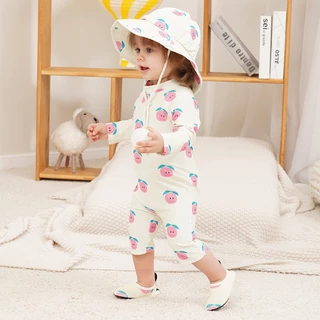 NT Baby - 161 👉ส่งด่วนกรุงเทพฯ👈 Swimwear For Kids 🐰🦁🍌 ชุดว่ายน้ำพิมพ์ลายการ์ตูน และหมวก ดีไซน์น่ารักสุดคิ้วท์
