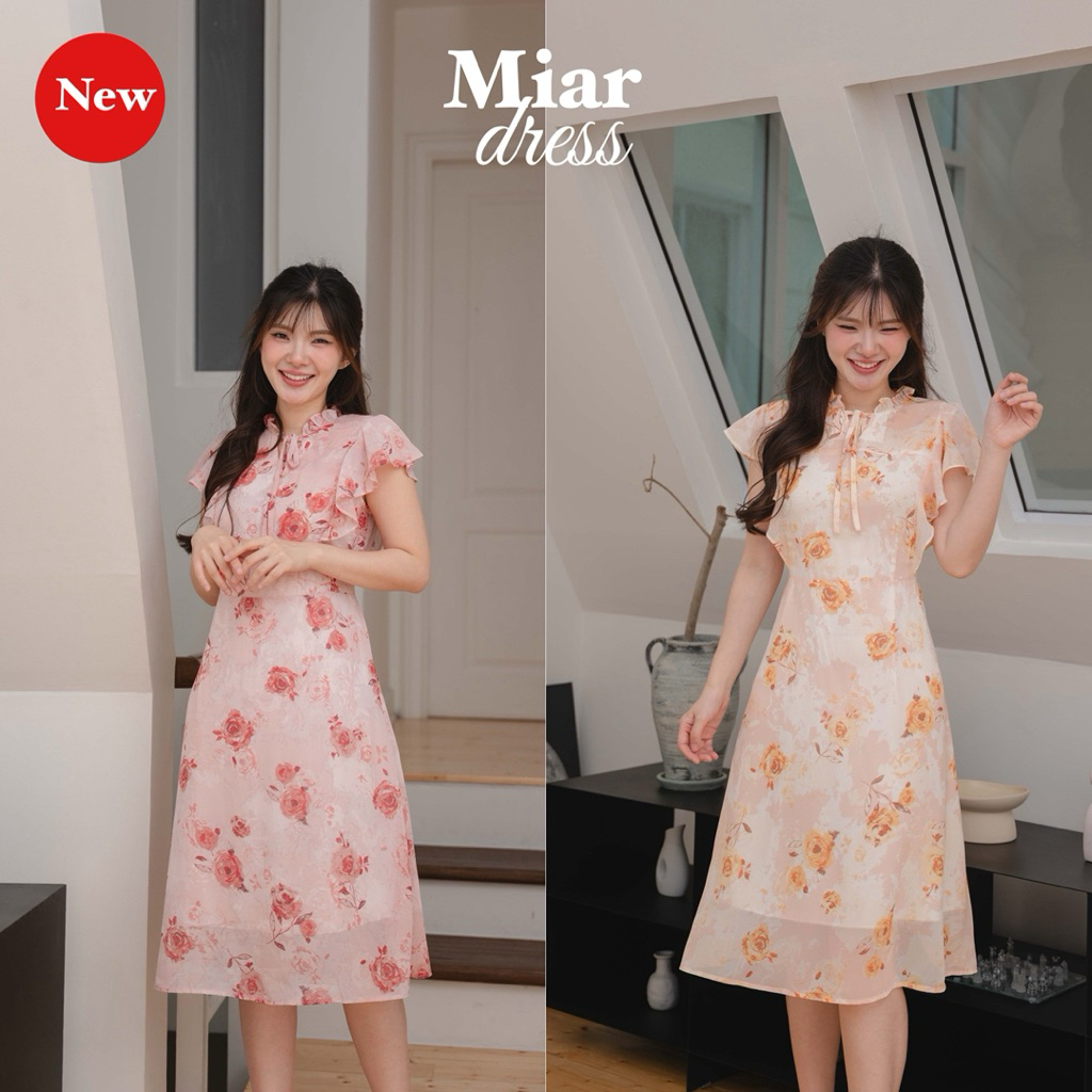 Miar (มี-อาร์) เดรสแขนระบาย