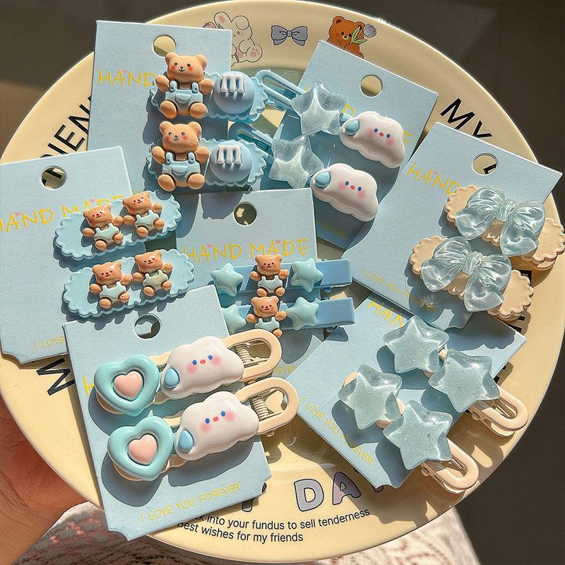 กิ๊ฟติดผมน่ารักโทนฟ้า ติดตุ๊กตา ราคาถูก น่ารักมากกก (ขายเป็นคู่)