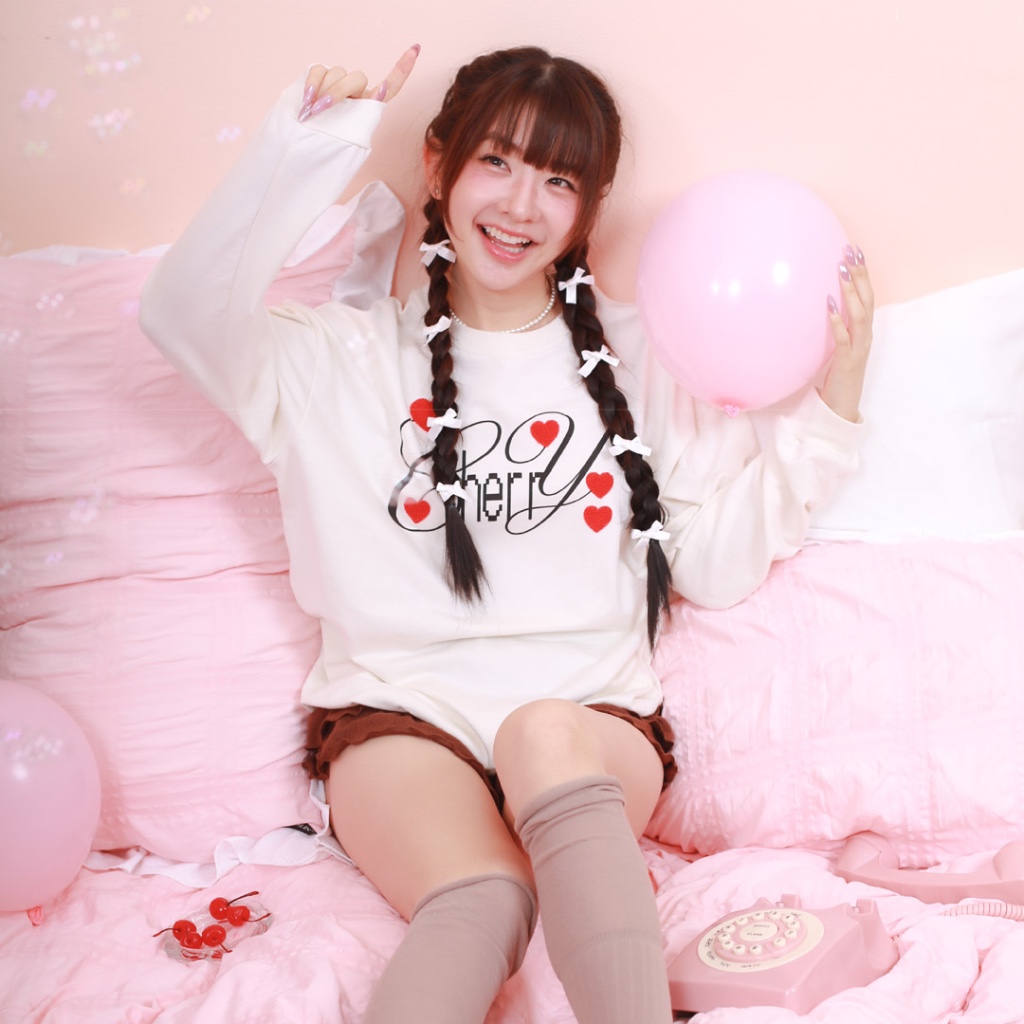 kome.offi เสื้อสเวตเตอร์ รุ่น kumi cherry sweater ราคา ถูกที่สุด ดีลบีเคเค แกลเลอรีภาพที่ 8