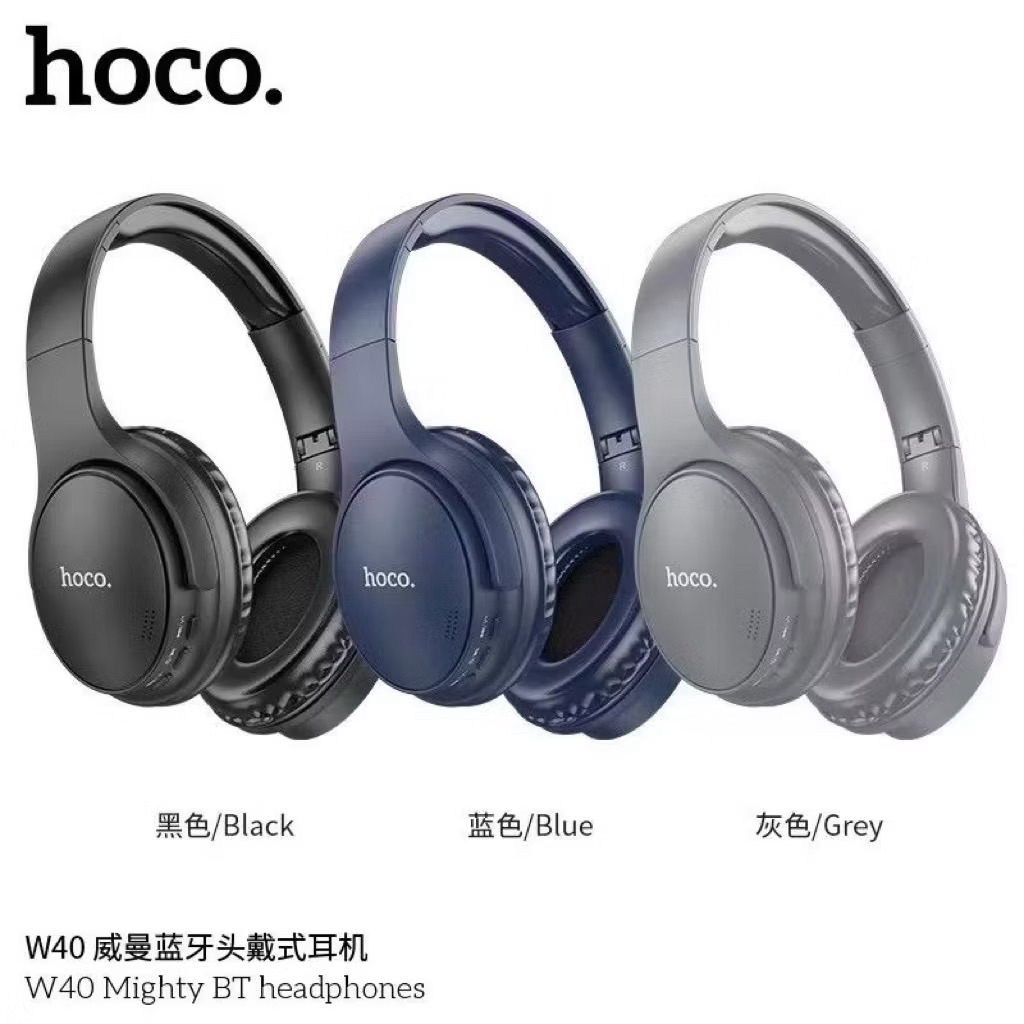 Hoco W40 Wireless BT Headphones หูฟังบลูทูธ หูฟังไร้สาย แบบครอบหู