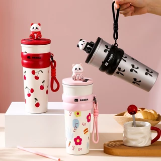 PANDA แก้วน้ำสแตนเลส 700ml 25OZ แก้วน้ำเก็บความเย็น แก้วเก็บอุณหภูมิ ขวดน้ํา เก็บความเย็น