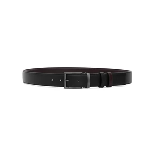 DAPPER เข็มขัดหนัง Smart Vegan Leather Belt สีดำ (BBC/BK/2102PN1)