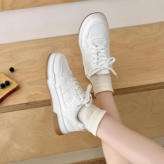 JSNB สินค้าใหม่! รองเท้าผ้าใบผู้หญิง เสริมส้น หัวมะม่วง พร้อมส่งฟรี รองเท้าผ้าใบลำลอง พื้นหนานุ่ม สูง 3 cm. [LNDM07]