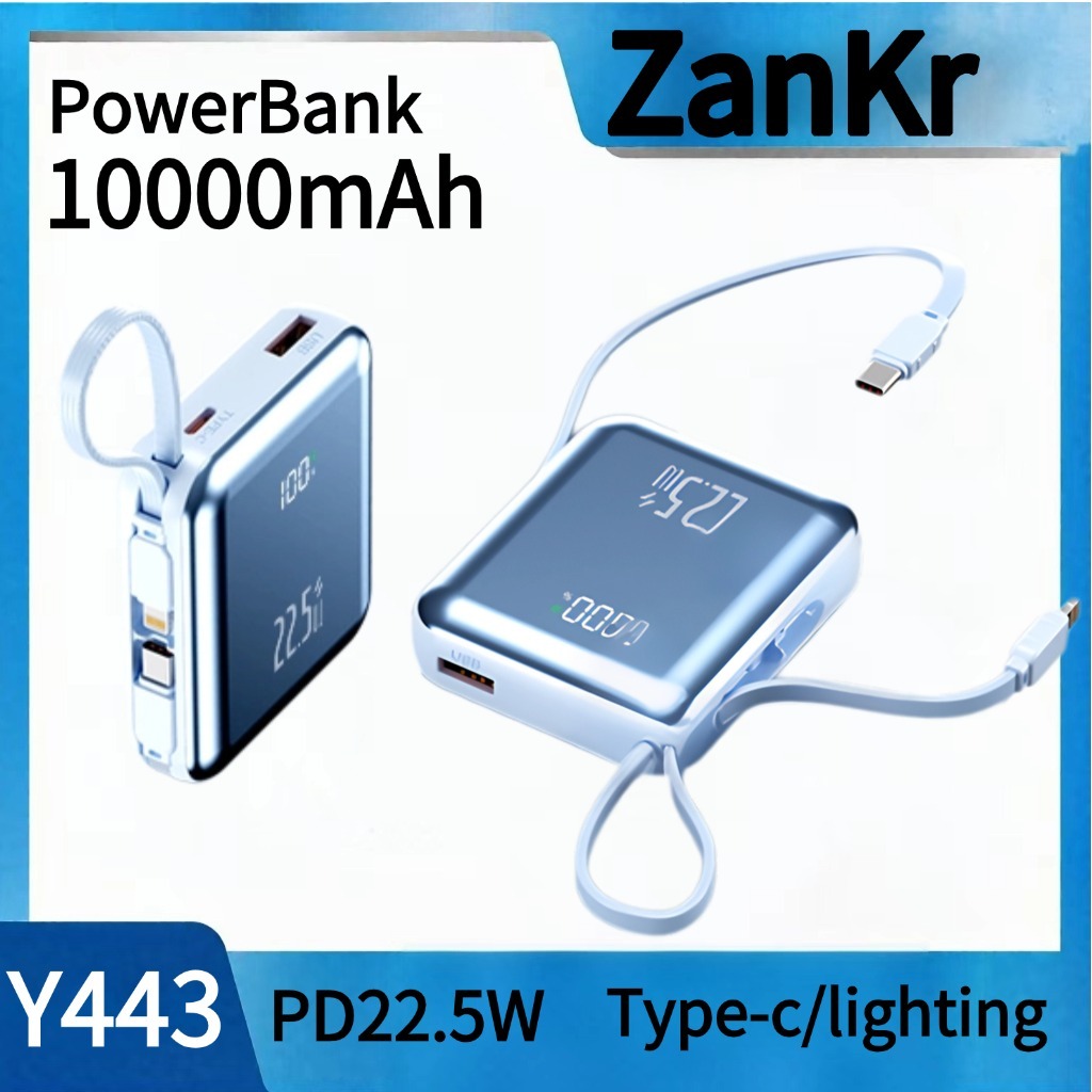 【ccc】22.5W Power Bank 20000mAh พาวเวอร์แบงค์ Quick Charge 4.0 แบตเตอรี่ แบตสำรอง ขนาดพกพาType-C/Lightning รับประกัน 1 ปี