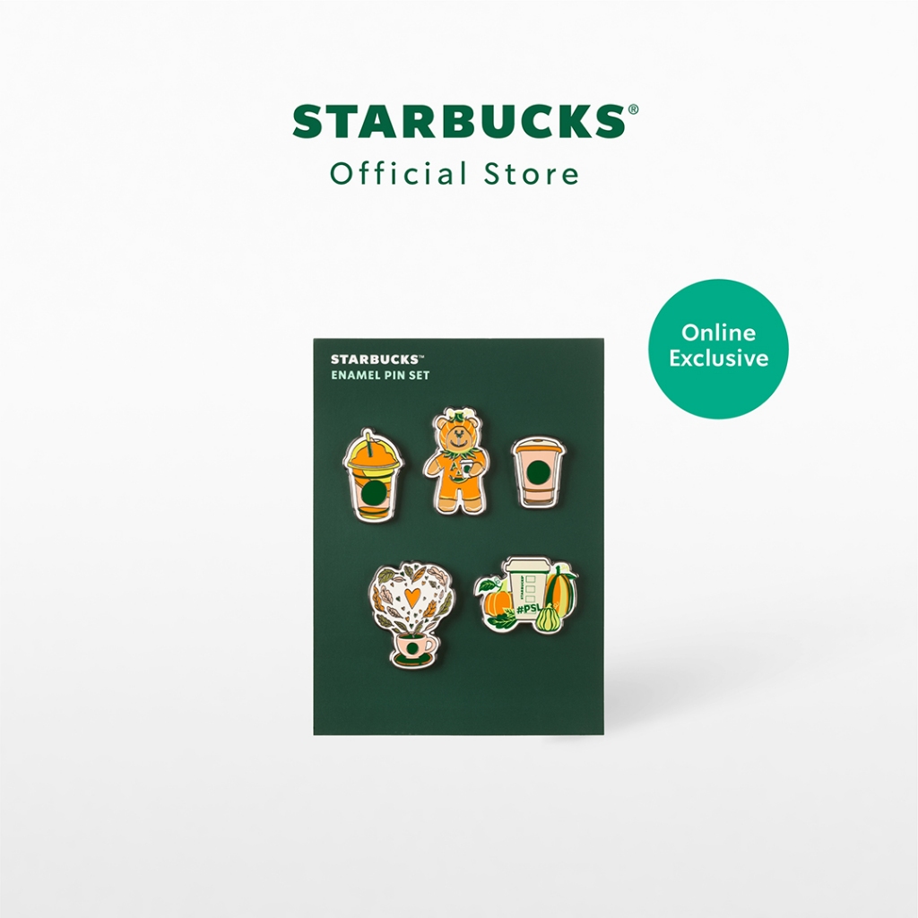 Starbucks Pumpkin Spice Pin Set เซ็ตเข็มกลัดสตาร์บัคส์ A11172053