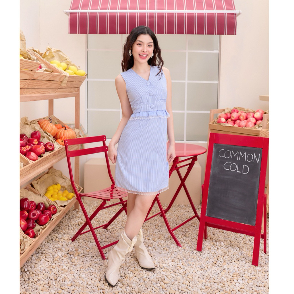 Common Cold Dress Aqua Collection
