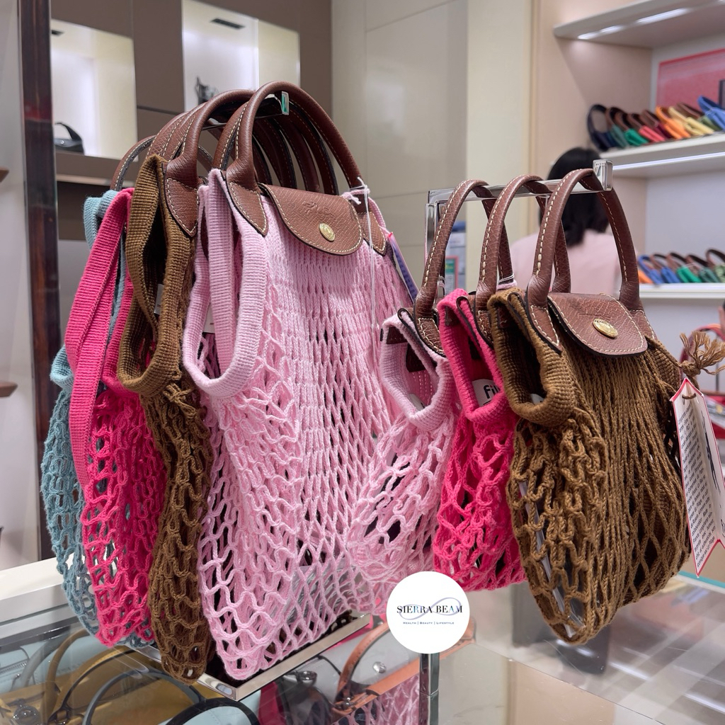 [จัดโปรโมชั่นลดสูงสุด 50%] แท้100%Longchamp Le Pliage Filet ตาข่าย(กรุณาสอบถามก่อนกดสั่งซื้อนะคะ)