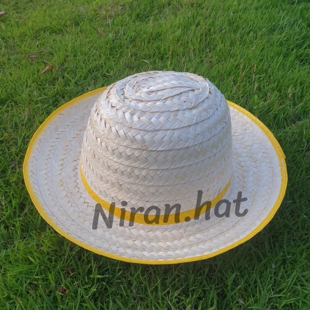 หมวกชาลี(คละสี) ยก 10 ใบ  ปีกกว้างขนาด 2.5 นิ้ว มีสีม่วง แดง ชมพู เขียว เหลือง ขาว น้ำเงิน  #หมวกแห่นาค #หมวกงานบวช #หม - รูปที่ 5