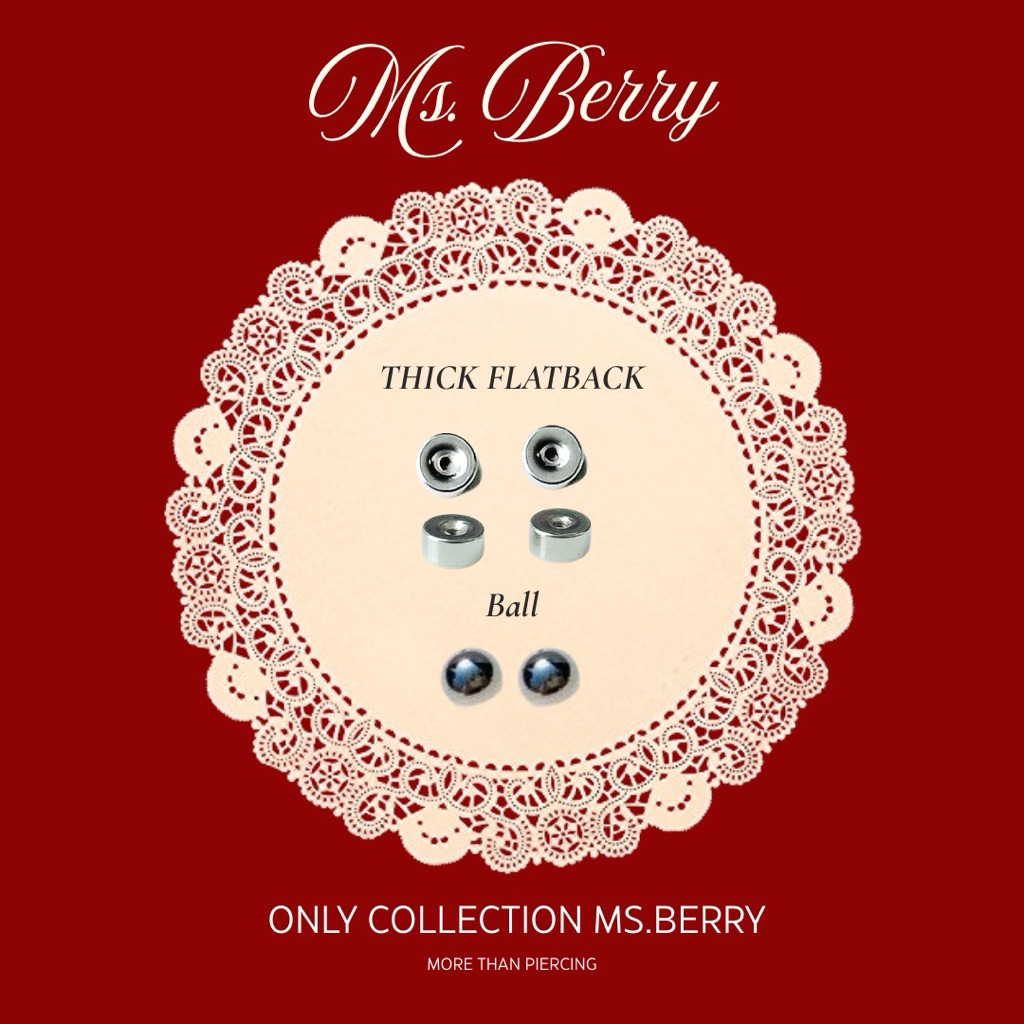 *เฉพาะ Ms.Berry Collection เท่านั้น* Piercing Back (0.8 mm)