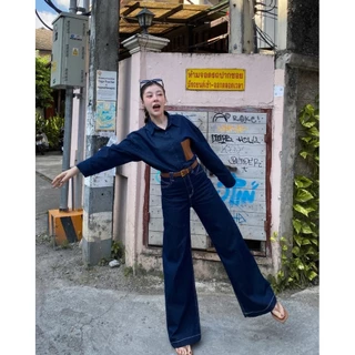 Y2.NEW CLASSY JEANS กางเกงยีนส์ขากระบอก
