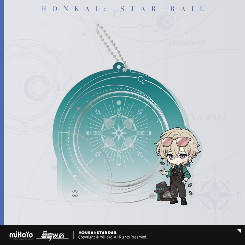 [ พร้อมส่ง / Official ] Honkai Star Rail Aventurine Costume series Frame Keychain ฮงไค สตาร์เรล กรอบ พวงกุญแจ miHoyo