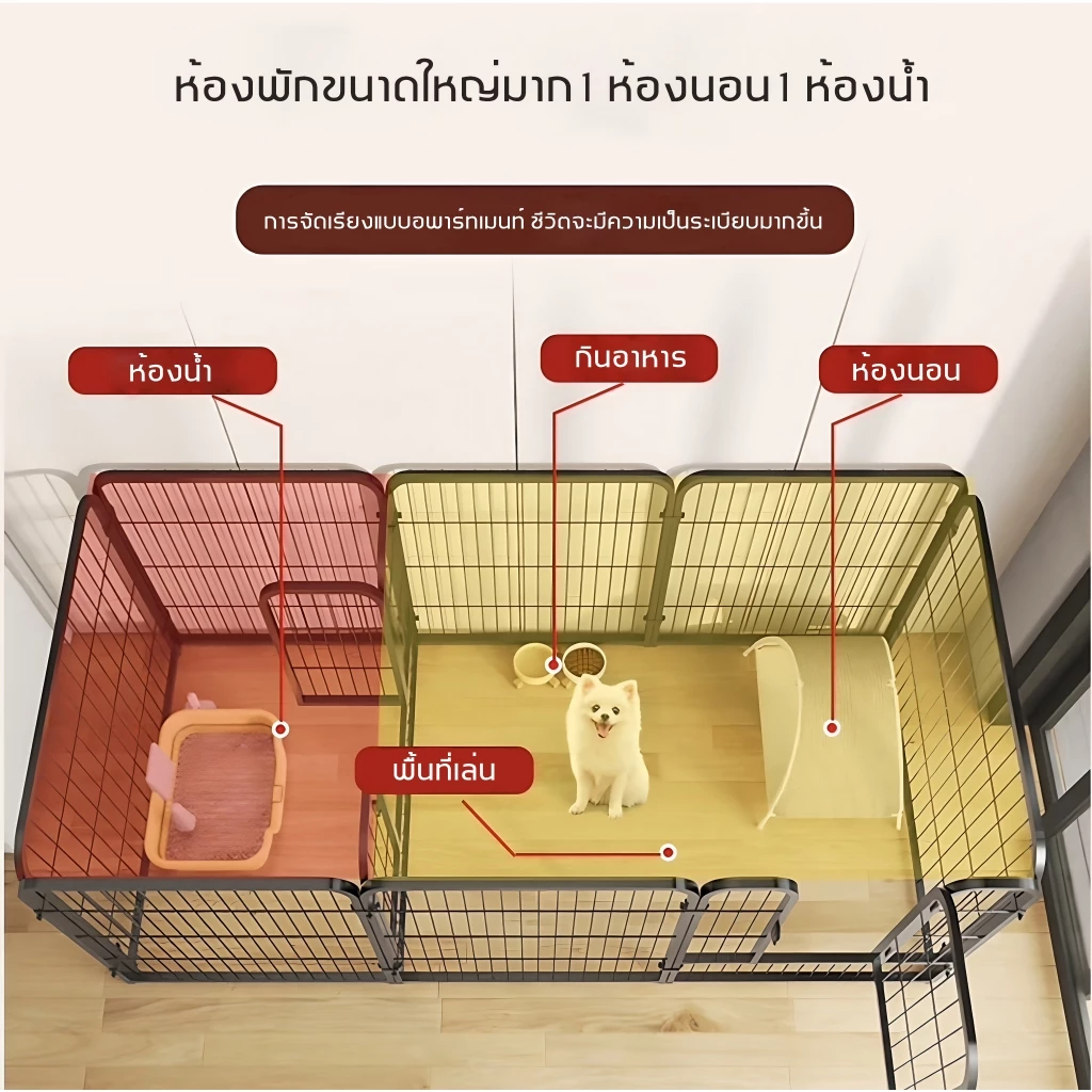 กรงสุนัข กรงหมา คอกสุนัข คอกกระต่าย กรงสุนัขแบบปรับได้ ติดตั้งง่าย แข็งแรง ทนทาน มีให้เลือกหลากหลายสไตล์ สินค้ามีจำหน่าย thumbnail 5