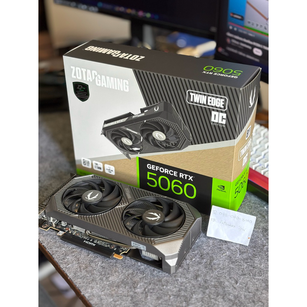 Zotac Rtx 5060 8GB มือสองสภาพใหม่เอี่ยม