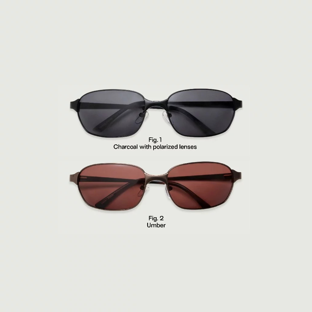 Sunnies Studios نظارة شمسية مربعة Hunter للجنسين — صورة 4